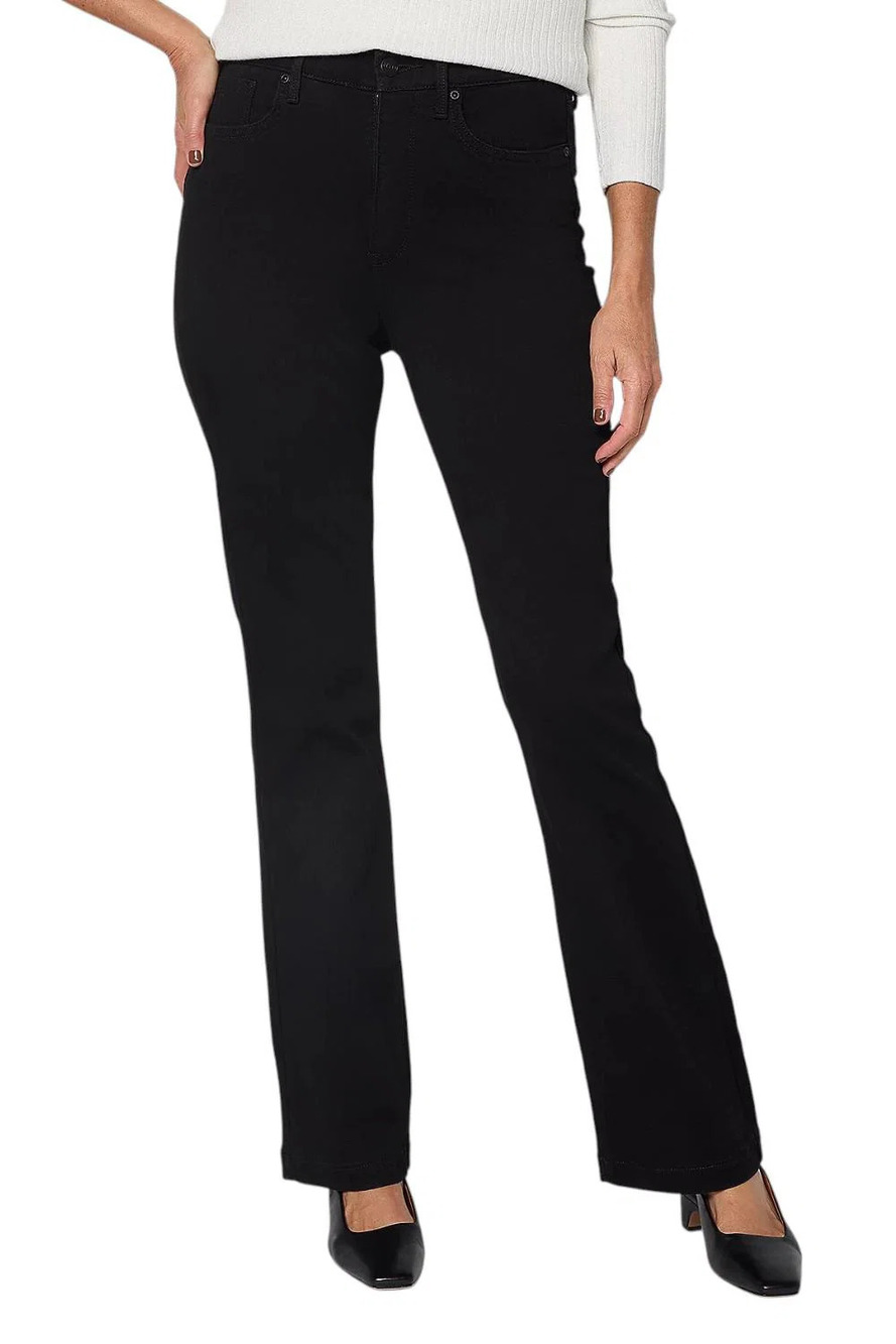 NYDJ Women's Sure Stretch High-Rise Barbara Bootcut Jeans Blk - Tall
